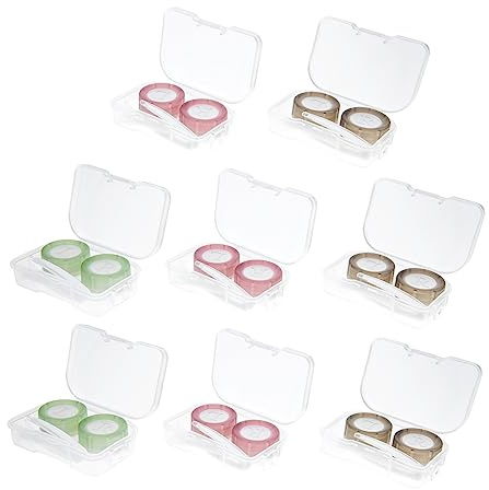 Hoement Accesorios De Viaje para Lentes De Contacto Estuche Portátil y Resistente