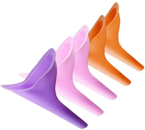 Obbsen Urinella für Frauen, 5pcs Frauenurinal Camping-Toilette & Pinkelhilfe für Frauen Wiederverwendbare - Ideal für Unterwegs, Camping, Outdoor-Aktivitäten