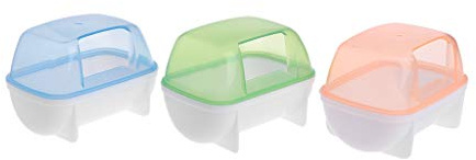 BFLKY Hamster Sauna Sand Bath Room Bathing Bathroom Toilet Color Random Small Animal Chinchilla Toilet Cleaning