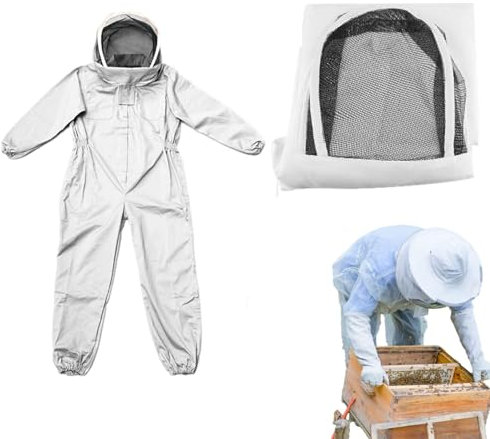 Schutzkleidung für , Imkeranzug | Belüfteter Bienenschutzanzug – fest sitzende Imkereiausrüstung für Frauen, Männer, professionelle und Anfänger-Imker.