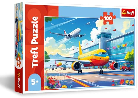 Trefl - Re dei Cieli - Puzzle 100 Pezzi - Puzzle con Aeroplani, Intrattenimento Creativo, Divertimento per Bambini dai 5 anni
