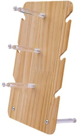 Zambuph Estante de Para madera para gafas de sol 3 capas, soporte para espectáculos, soporte para gafas, accesorios estante para escaparate, decoración tocador