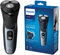 Philips - S3133/51 - Elektrischer Rasierer, wiederaufladbar, wasserdicht, Serie 3000, Schwarz