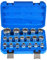 nutmanel CR-V Multi-Tooth Socket Set 19 Pieces 1/2 Inch Multi-Tooth Socket Spanner Set 8, 9, 10, 11, 12, 13, 14, 15, 16, 17, 18, 19, 20, 21, 22, 24, 27, 30, 32 mm