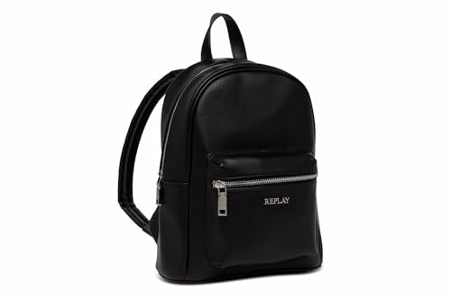 Replay Damen Rucksack aus Kunstleder, Schwarz (Black 098), Onesize