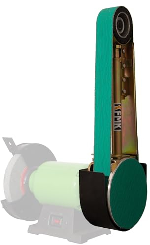 KFMK 2x48 Belt Grinder Attachment for Bench Grinders, 2x48 Inch Belt and 7 Inch Disc Sander Attachment for Bench Grinders with 5/8 Arbor