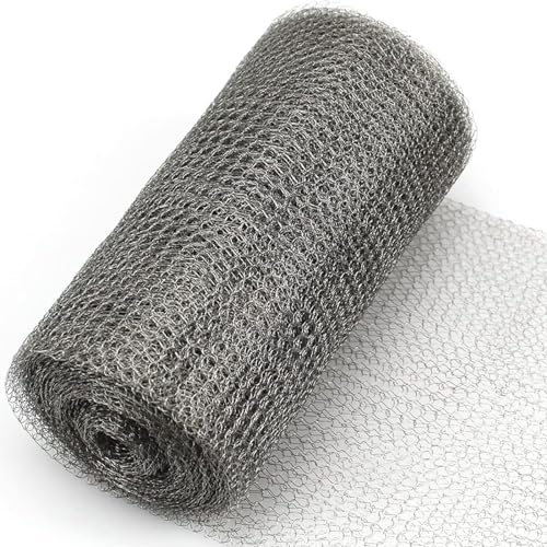 XIZAO Drahtgeflecht 4 m Edelstahlgeflecht Drahtgitter Edelstahl Maschendraht 20cm x 4m Drahtgeflecht Feinmaschig Nagetier Mesh Insektenschutzgitter für Nagetiere Fenstergitter