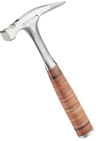 PICARD Martillo de carpintero Nº 790 ½ + Mini BlackGiant® + pegatinas, peso total de 800 g, banda lisa, soporte magnético para clavos, protección contra la corrosión, mango de acero con mango de piel,