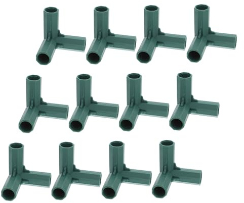 YARNOW 12 Piezas Conector De Marco De Invernadero Vías Conexión para Esquinas Tubos para Estructuras De Invernaderos Accesorios
