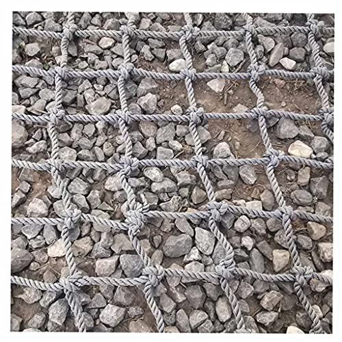 Playground Net Climbing Net Dia 8mm, Safety Nets Cargo Rope Heavy Duty Netting Treehouse Protection, Rope Ladder Swing(8X8cm,1X2m/3.3X6.6ft)