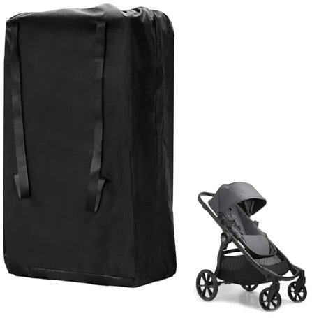 Universal Bolsa de Transporte Cochecito Bebé Impermeable de Viaje para Avión,Bolsas de Viaje para Cochecito,Impermeable Funda Silla Paseo para Coche Infantil, con Correa,Negro