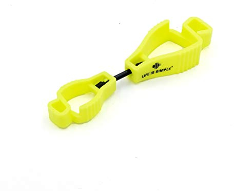 LIFE IS SIMPLE Tarp Clip Handschuhclip | Handschuhhalter für Feuerwehr | Handschuhhalter Polizei | Handschuhclip für Arbeitshandschuhe, Baumarkt, Garten