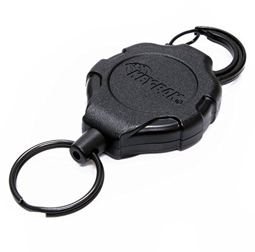 KEY-BAK Ratch-It Retractable Ratcheting Tether with 48 Retractable Cord, 10 oz. Retraction, Carabiner Attachment
