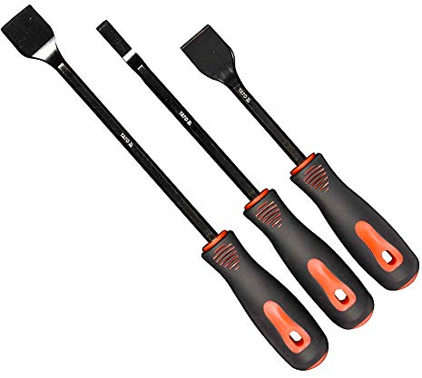 Set grattoir voiture YATO professionnel avec lames plates| spatule grattoir adapté à l’élimination des joints et des dépôts carbonés sur les têtes de