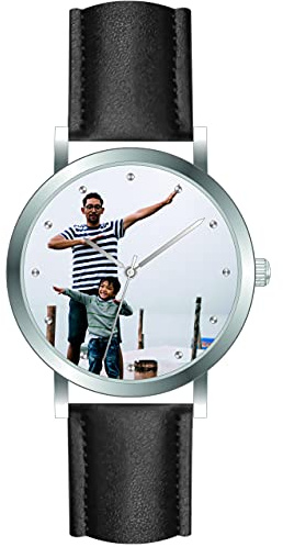 Memories Personligt armbandsur med din fotoklocka Ø 36 mm damklocka fotogåva Made-in-Germany