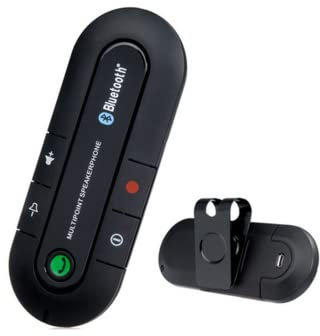 Vivavoce 5.0 + EDR WirelessBT-compatibile Lettore musicale MP3 Kit vivavoce per auto Ricevitore audio di alimentazione USB con clip parasole