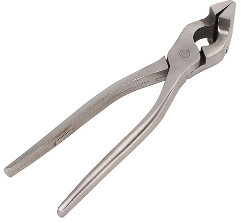 Alicates para Aplanar Cuero, Alicates Planos Templados y Tratados Térmicamente Fuerte Fuerza de Mordida y las Mandíbulas Están Pulidas Alicates Curvos Artesanales de Cuero Plano