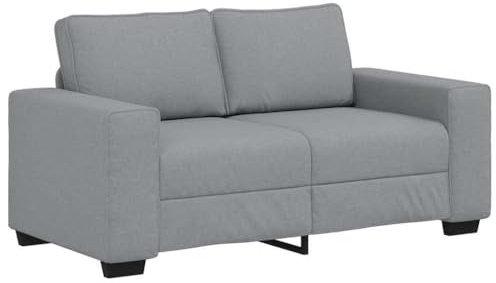 vidaXL Divano a 2 Posti Grigio Chiaro 160x77x82 cm in Tessuto, Divano, Divano a 2 posti, Divano in Tessuto, Divano, Divano a Due posti