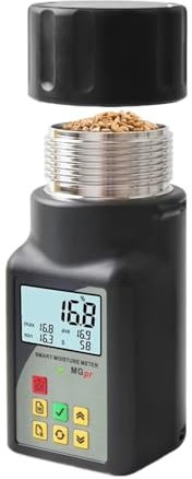 Humidimètre, Mini-humidimètre portable for grains de café, cacao, riz, blé, 25 types de grains, testeur d'humidité avec stockage de 250 données
