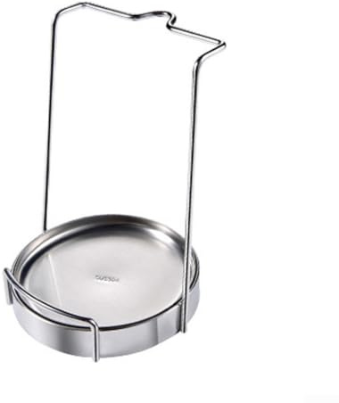 Support compact en acier inoxydable pour couvercle de casserole et couvercle de poêle amovible pour contenir des ustensiles de cuisine et des accessoires de cuisine