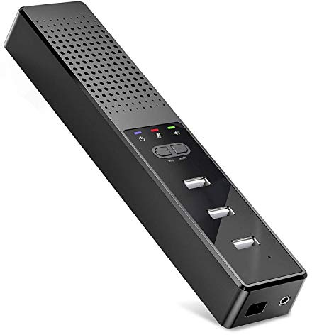 Nihcora 3 im 1 Computer Lautsprecher mit Mikrofon und Hubs USB Konferenz Lautsprecher, PC Mikrofon für Videokon Ferenzen
