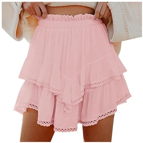 Vestido Casual Femenino Minifalda Plisada Elegante con Diseño de Capas y Tiro