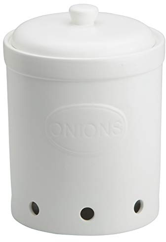 BIA Onion Storage Jar, White