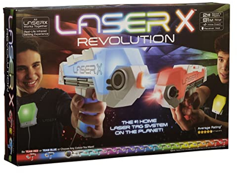 Laser X Revolution Double Blasters, Orange/Abendrot im Zickzackmuster (Sunset Chevron)