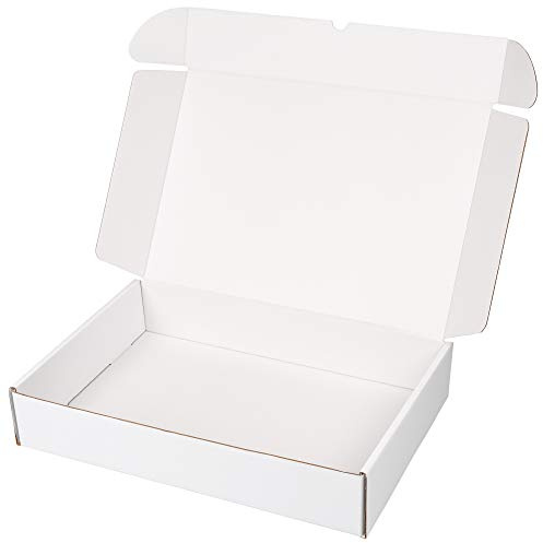 packer PRO Pack 25 Cajas Carton Envios para Ecommerce y Regalo Blancas Automontable, Grande 43x30x8cm