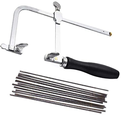 Adjustable Jeweler's Saw Frame with 144pcs Assorted Spiral Sawblades Professional Jewelry Making Kit