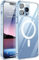 Max Power Digital Compatible con Magsafe para móvil Apple iPhone 13 Funda Carcasa Silicona Transparente Resistente
