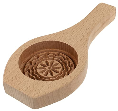 GRIRIW Moule à tarte en forme de lune en bois Moule de cuisson 22X10X2.3 cm Moule à pâtisserie avec motif exquis pour gâteaux faits maison Accessoires de cuisine