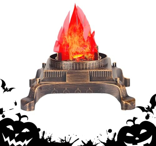 Rrlihjgu Fuego artificial, lámpara de llama eléctrica USB realista | Equipo de fuego para dormitorio, jardín, mesa, decoración, Navidad, Acción de Gracias