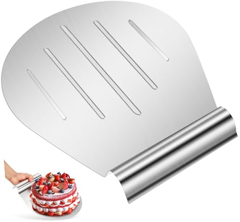VALICLUD Levantador De Pasteles De Acero Inoxidable Espátula Para Servir Pasteles Soporte Ergonómico Herramienta Para Hornear Cocina