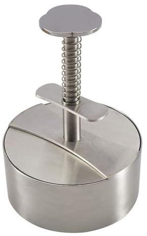 Pressa per Hamburger, Pressa per Hamburger Professionale in Acciaio, Regolabile Burger Press, Anti Aderente Burger Maker, per Carne Di Manzo, Verdure, Carne, Barbecue, Feste, Riunione di Famiglia