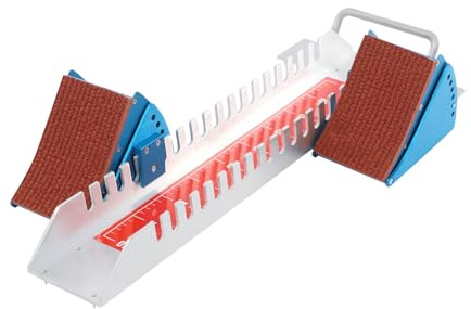 YISSALE Bloque de inicio, 64 x 25 cm, bloques de aluminio para correr, arrancador de sprint ajustable, pedal multifunción, bloques de lanzamiento para patios escolares, estadios
