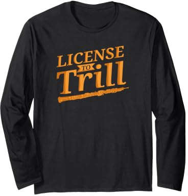 Licence au Joueur de hautbois Trill Oboist Manche Longue