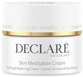 Declaré Stress Balance Skin Meditation Cream - Gesichtscreme mit β-Glukan & Leinsamenextrakt - Tagescreme für reduzierte Hautempfindlichkeit - Feuchtigkeitscreme - Made in Switzerland - 50 ml