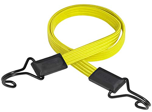 Master Lock Flat Bungee with Hooks [100 cm Bungee Cord] [Double Reverse Hook] 3226EURDAT - Ideal for Transporting, Packing and Securing Loads