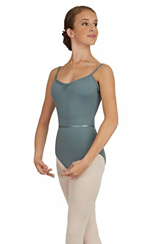 Capezio 126 mm Pinch-Front Camisole Leotard Klassenkollektion, Grau, M