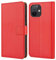 HOOMIL MagFlip Hülle für iPhone 12 Mini, [Nr.1 Verarbeitung] Premium Leder Handyhülle Klappbar Case Schutzhülle - Rot