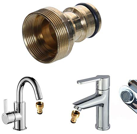 SBYMX Universal Kitchen Tap Connector Mixer Hose Adaptor Pipe Joiner Fitting Water Adapter Tool for Garden Watering