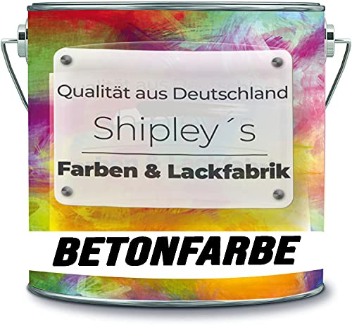 Shipley's Farben & Lackfabrik Vernice per cemento, per pavimenti, per interni e interni, in resina epossidica (1,25 kg, grigio ferro Ral 7011)