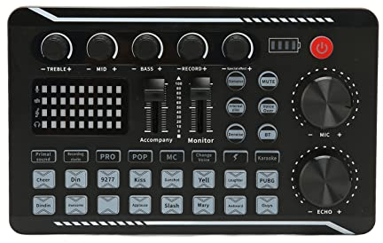 Scheda Mixer, Scheda Esterna Professionale Versione Inglese F998, Scheda Effetti Sonori Mixer Scheda con Cambio di Voce, con Effetti Sonori Multipli, per