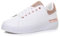 AJVANI Womens Ladies Flat Diamante Crystal Glitter Sparkly lace up Trainers Size 6 39 White Rose Gold
