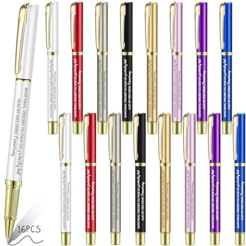 Clabby 16 Abschiedsgeschenk Kollegen Mitarbeiter Inspirierenden Kugelschreiber mit Spruch Metall Motivation Stift für Büro(MANCHMAL VERGISST DU DASS DU großartig bist ALSO IST DIES DEINE Erinnerung)