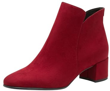 Tamaris Bottes végétaliennes pour femme, rouge, 40 EU
