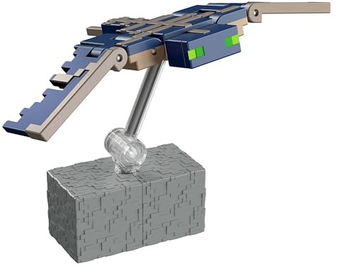 Mattel Minecraft Core - Juego de Figura de acción y Accesorios, Juguete Coleccionable Phantom de Escala de 3.25 Pulgadas con diseño pixelado