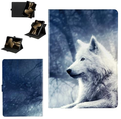 Custodia Compatibile per Amazon Fire HD 8 2024 8.0-pollici Tablet Cover Custodia Case [Funzione di rotazione a 360 gradi][Protezione rinforzata dei bordi contro le cadute] LANG