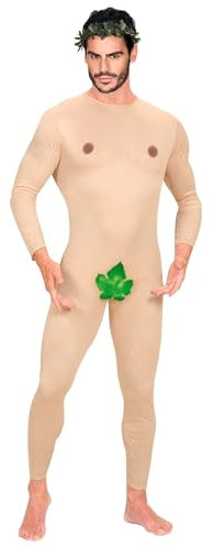 W WIDMANN MILANO Party Fashion - Kostüm Adam, Overall mit Kopfbedeckung, Paradies, Faschingskostüme